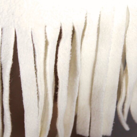 Vintage Y2K 2007 Old Navy Off-White Fleece Scarf Classic Cozy Neutral - Picture 5 of 5